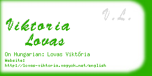 viktoria lovas business card